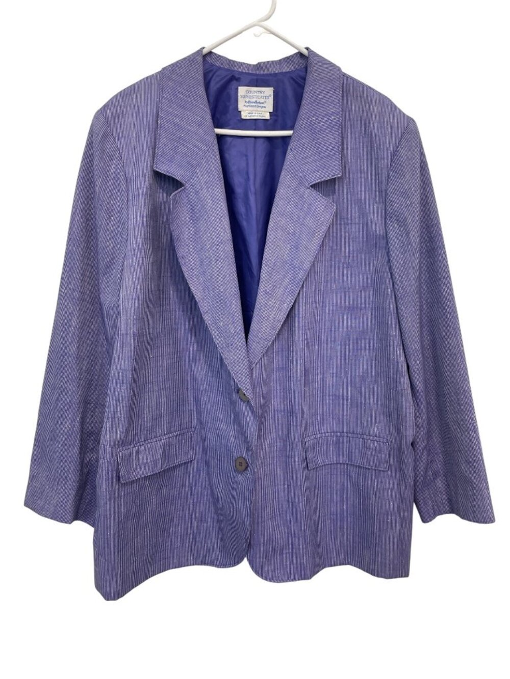 Vintage Country Sophisticates By Pendleton Blazer Jacket 24W Plus Deadstock NEW